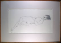 加山又造　横になる裸婦Ⅱ－２　絵画（リトグラフ）作品